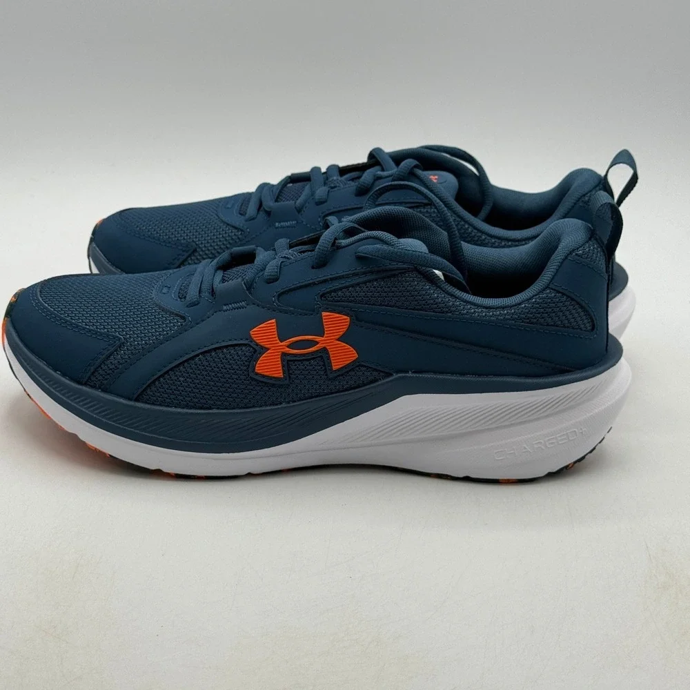 Under Armour UA Assert 11 Shoes Mens Size 8.5 Blue Orange Running 3027715-401